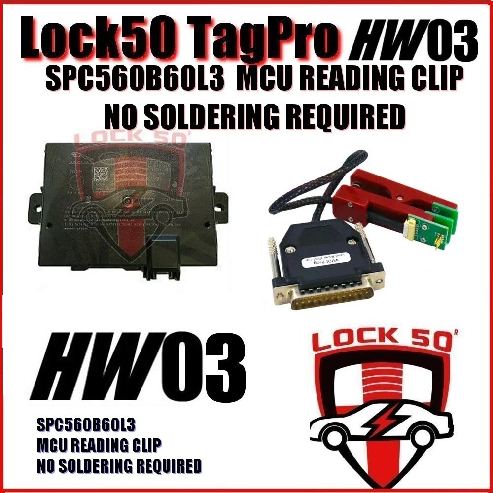 USA JLR Key tool Lost Keys 2010 to 2025 Lock50 TagPro HW01 Key Emulator Kit - Image 3