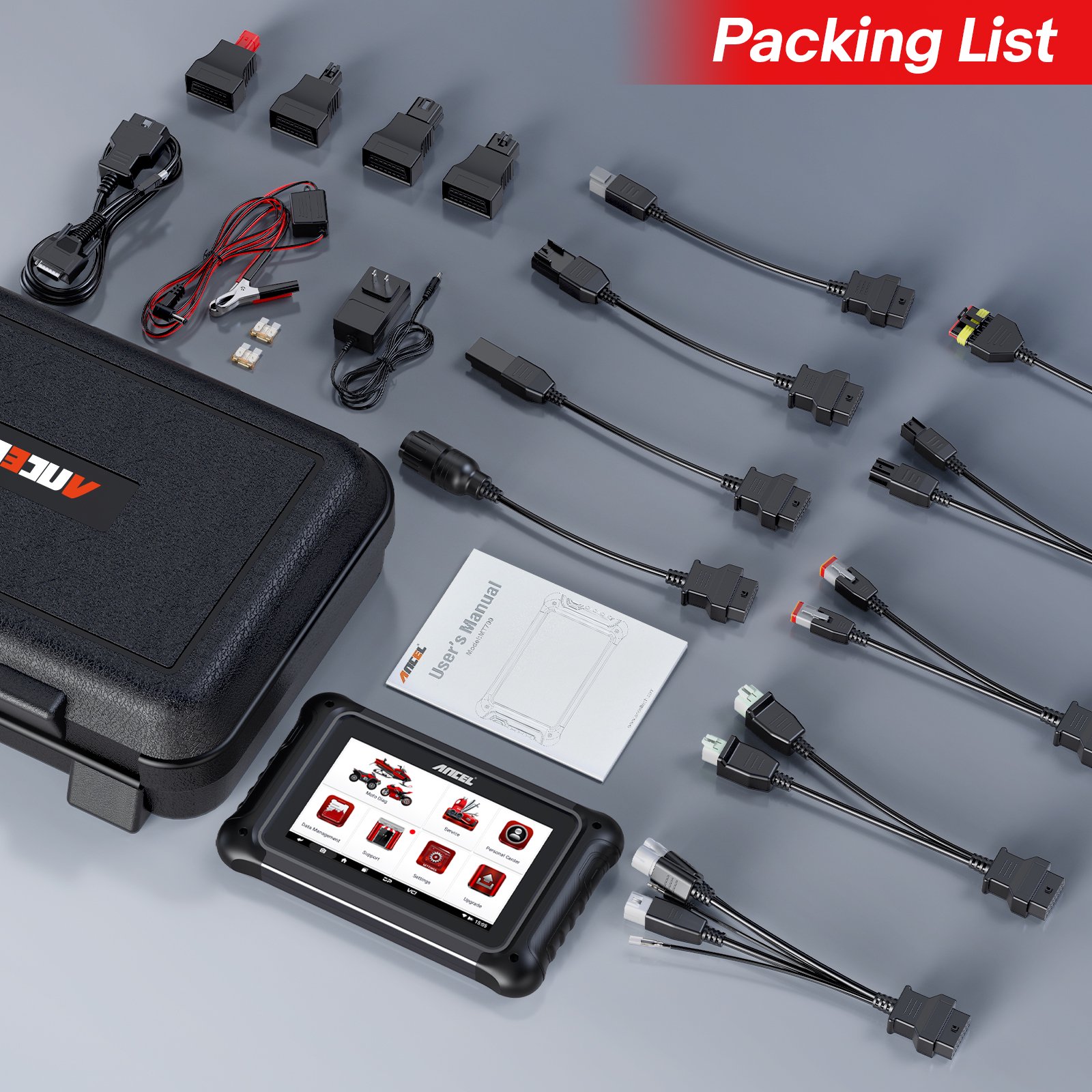 ANCEL MT700 Motorcycle OBD2 Diagnostic Scanner - Image 7