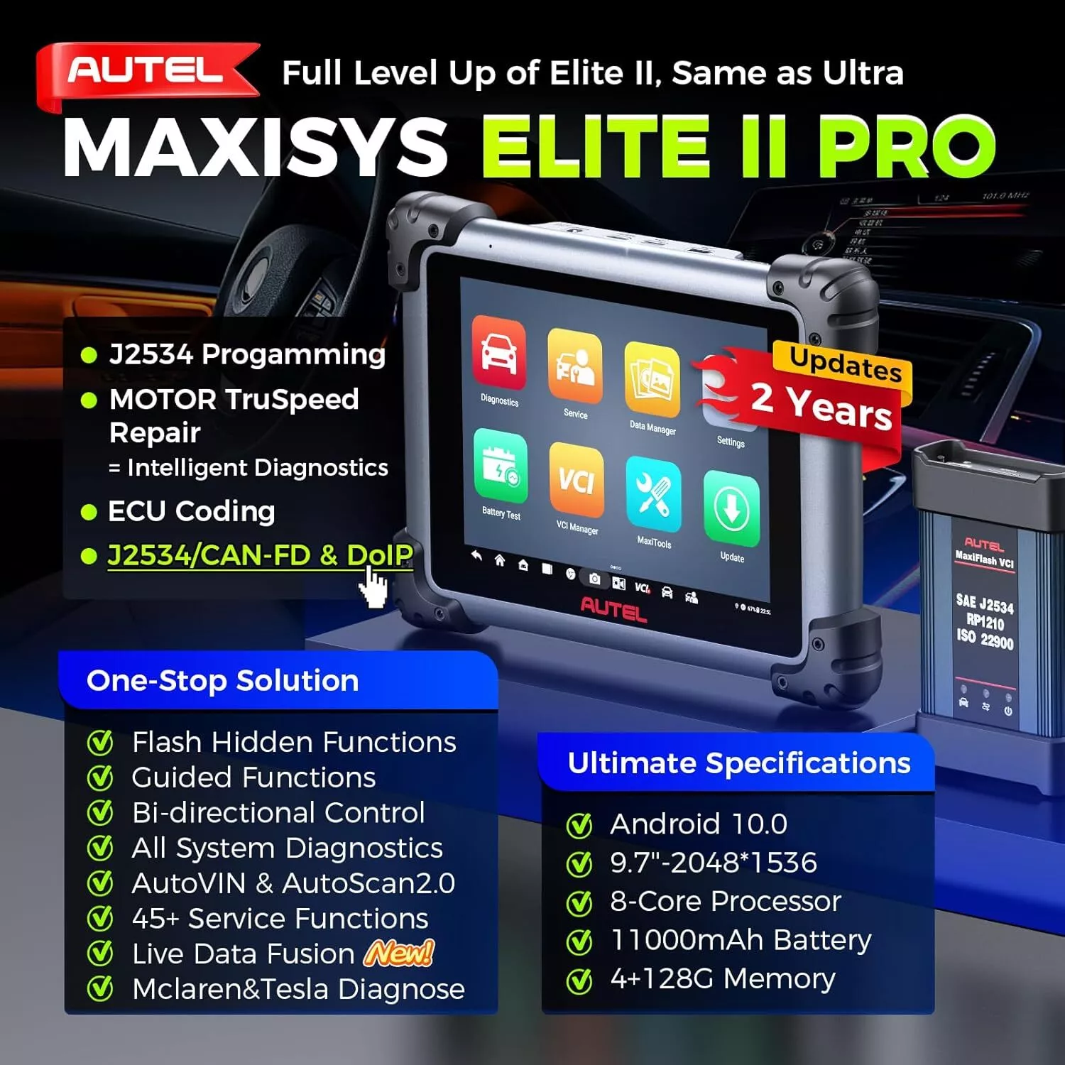 Autel MaxiSys Elite II Pro diagnostic tool - Image 2
