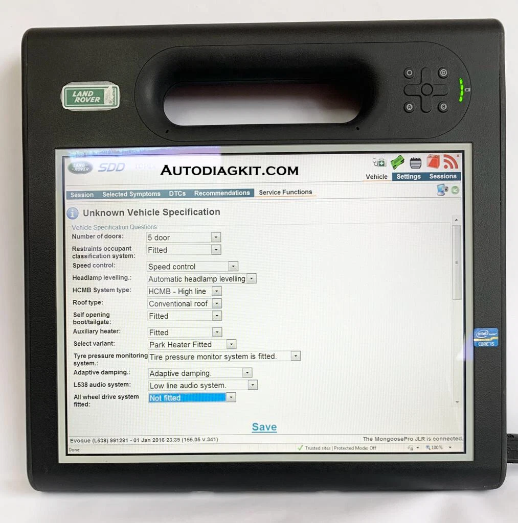 LAND ROVER JAGUAR DEALER DIAGNOSTICS PROGRAMMING V.FAST INTEL i5 SSD PEN TOUCH - Image 7