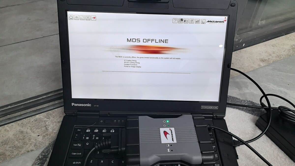 McLaren MDS2 Diagnostic Tools Offline - Image 3